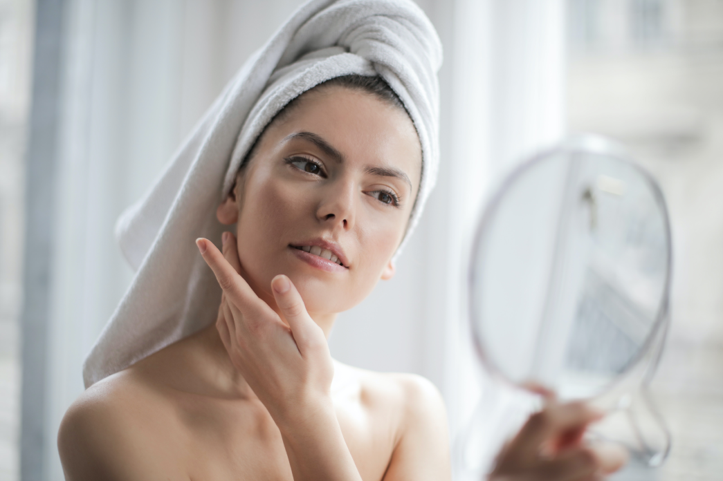 Glowing woman after winter skincare at Catara Med Spa in Algonquin, IL.