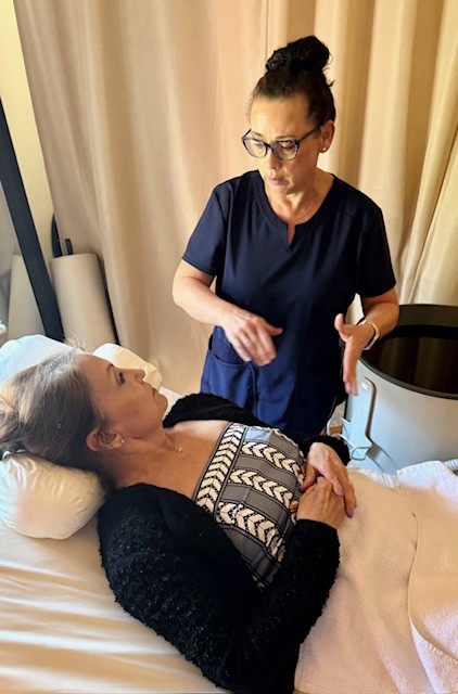 Nurse practitioner consulting with a patient at Catara Med Spa near Crystal Lake, IL
